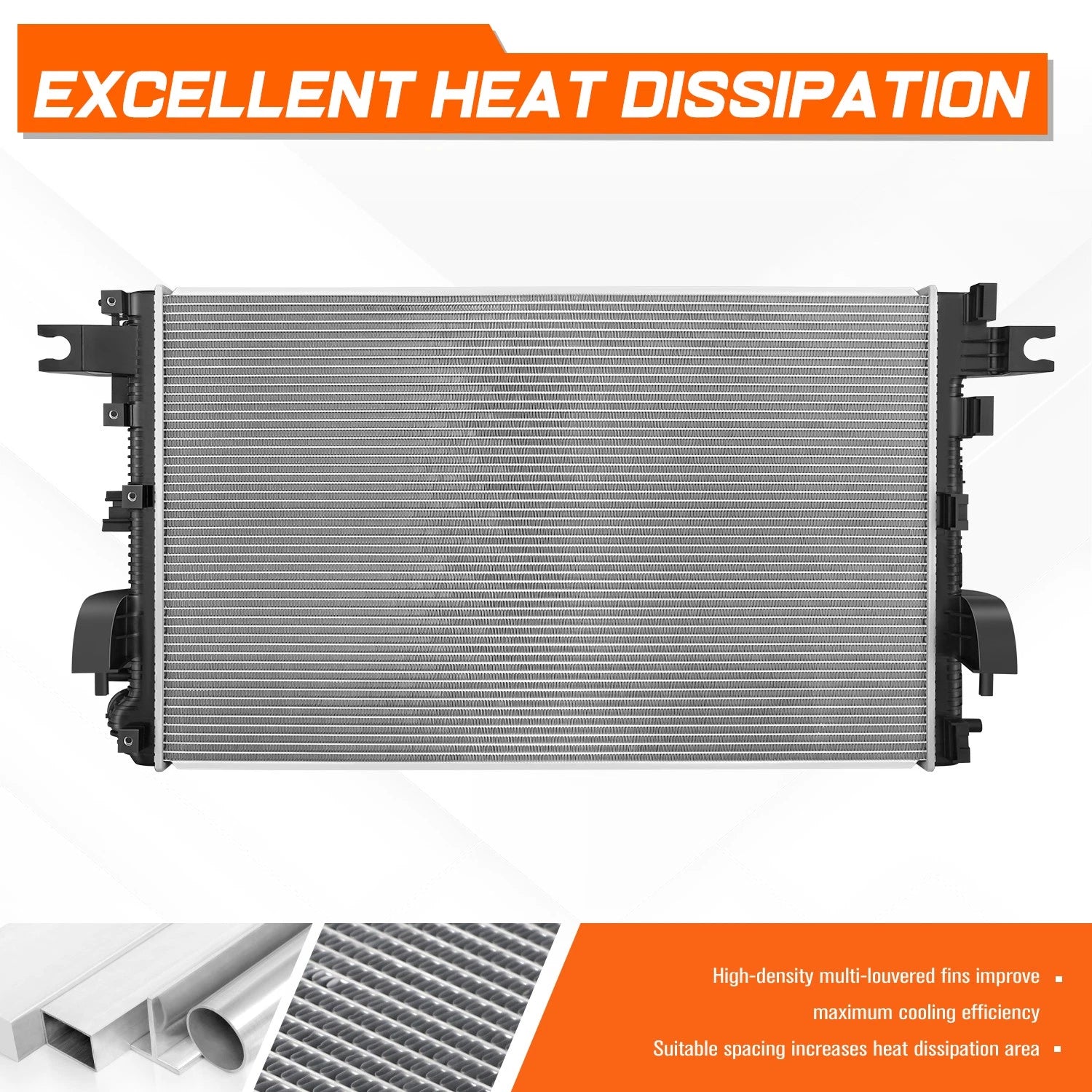 Aluminum Core Cooling Radiator for Ram 2500 3500 6.7L Diesel (2019–2024) DPI-13871