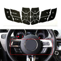 Steering Wheel Button Repair Decals Stickers for Mustang (2015–2018)