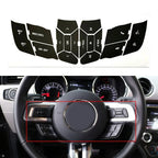 Steering Wheel Button Repair Decals Stickers for Mustang (2015–2018)