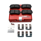 Set of 4 TRW Pro Rear Ceramic Slotted Brake Pads for Hyundai Accent Sonata Kia Rio Rio5 (2006–2020)