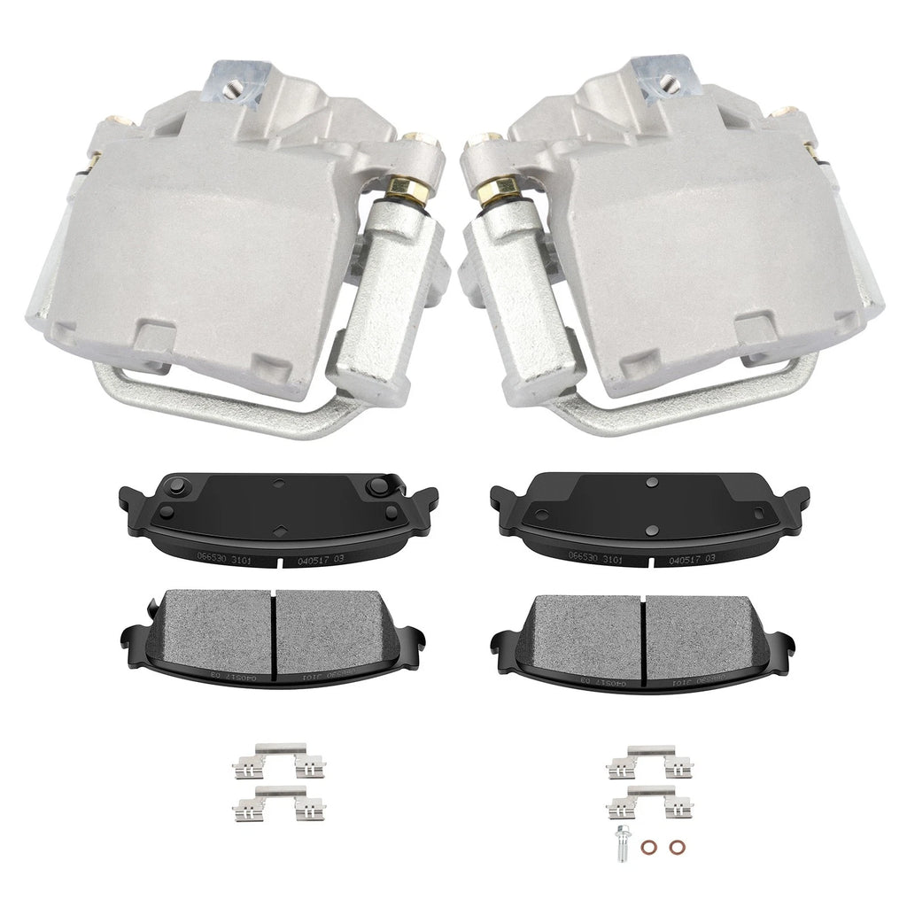 Set of 2 Rear Brake Calipers with Ceramic Pads for Cadillac Escalade EXT