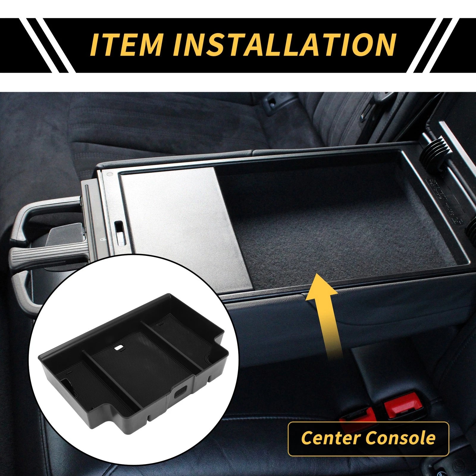 Center Console Organizer Tray for Chevy Silverado 1500, GMC Sierra 1500 