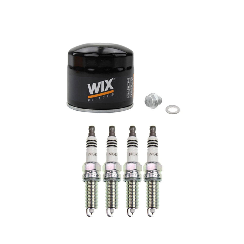 Wix Engine Oil Filter & NGK 4 Iridium IX Spark Plugs for Kia Rio (2012–2017)