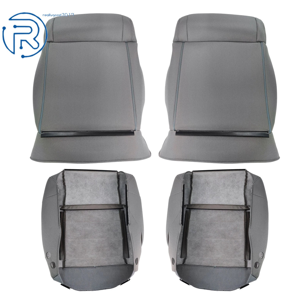 Set of 2 Gray Seat Covers for Jeep Wrangler (2007-2012)