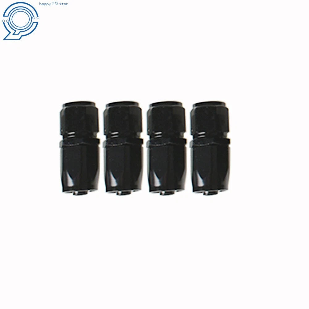 Set of 4 Braided Fuel Hose Lines with Swivel Hose End Fittings