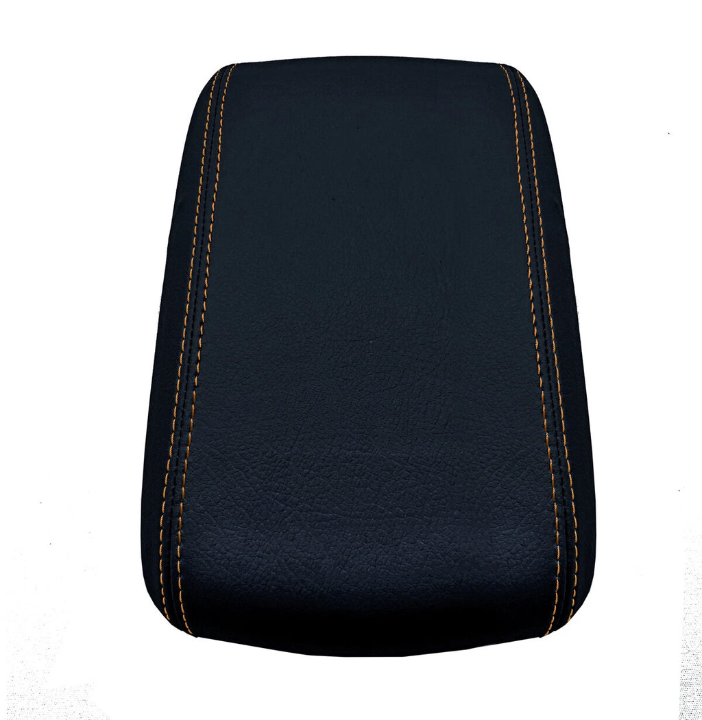 Console Lid Armrest Cover for Subaru Forester (2009–2018) Orange Stitch