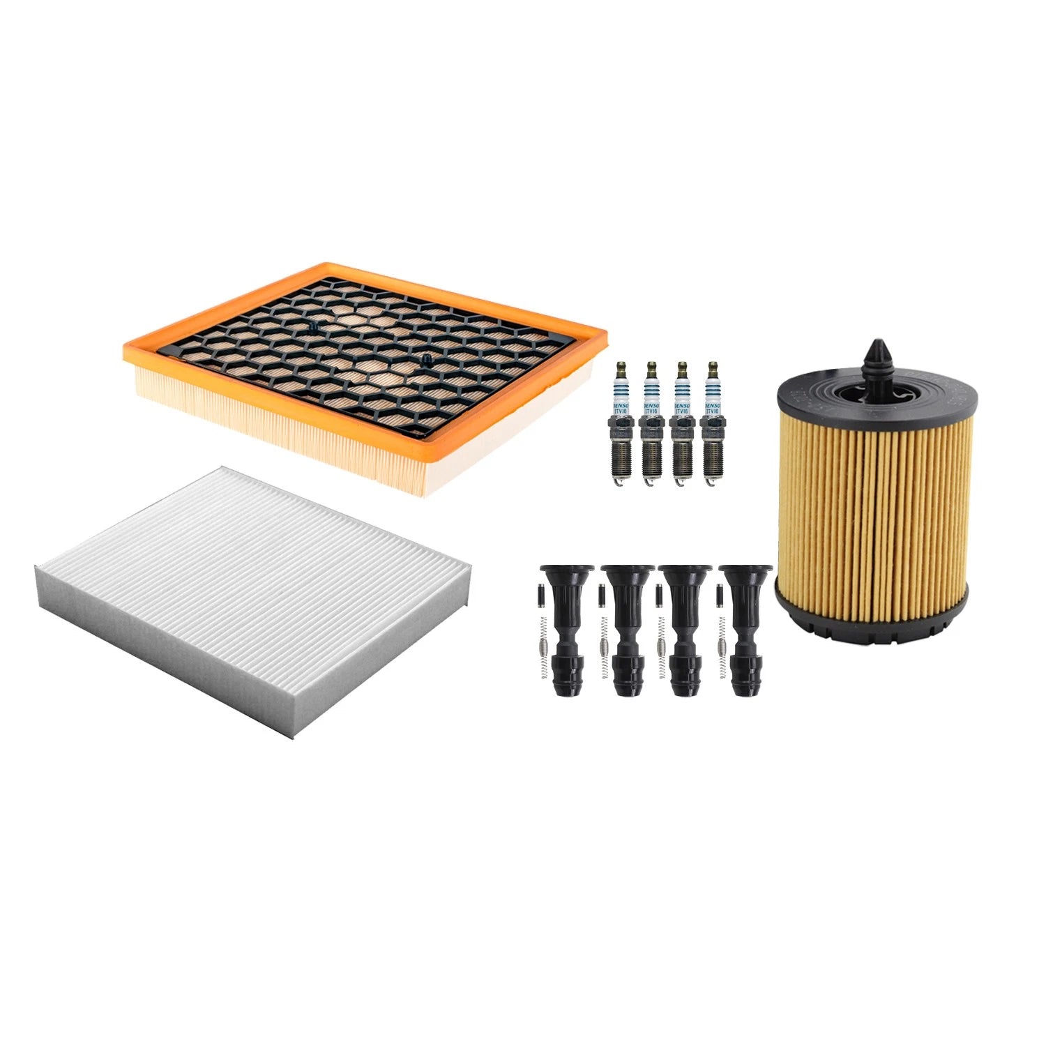 Tune Up Kit with 4 NGK Spark Plugs & Boots for Chevrolet Malibu (2008–2012)