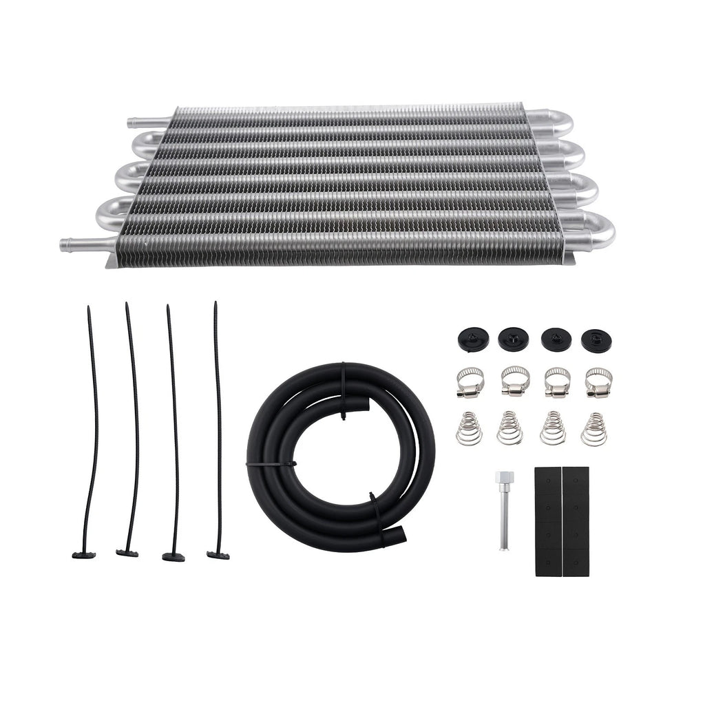 8 Row Transmission Oil Cooler Kit for Universal Car Truck Heavy Duty