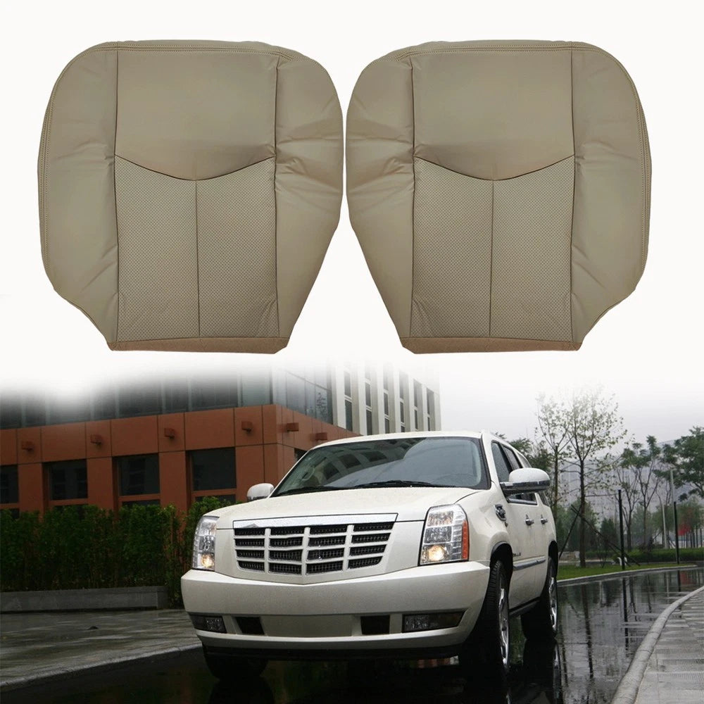 Leather Bottom Seat Cover for Cadillac Escalade (2003–2006) Tan