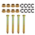Set of 4 Door Hinge Pins Bushing Kit for Ford F-150 F-250 F-350 Bronco