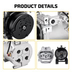 A/C Compressor with Clutch for Mitsubishi Lancer 2.0L (2002–2007) 78483