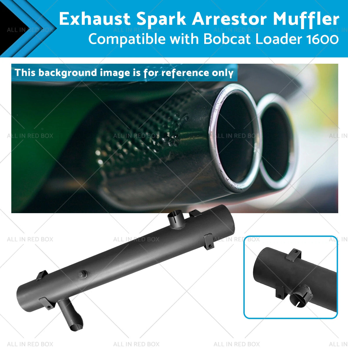 Exhaust Spark Arrestor Muffler for Bobcat Loader 1600 642 643 (6514737)