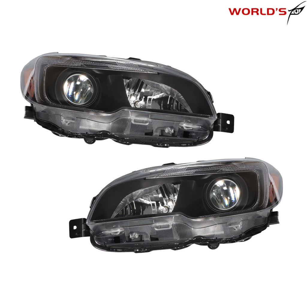 Set of 2 Halogen Headlights for Subaru WRX (2015–2021) Black