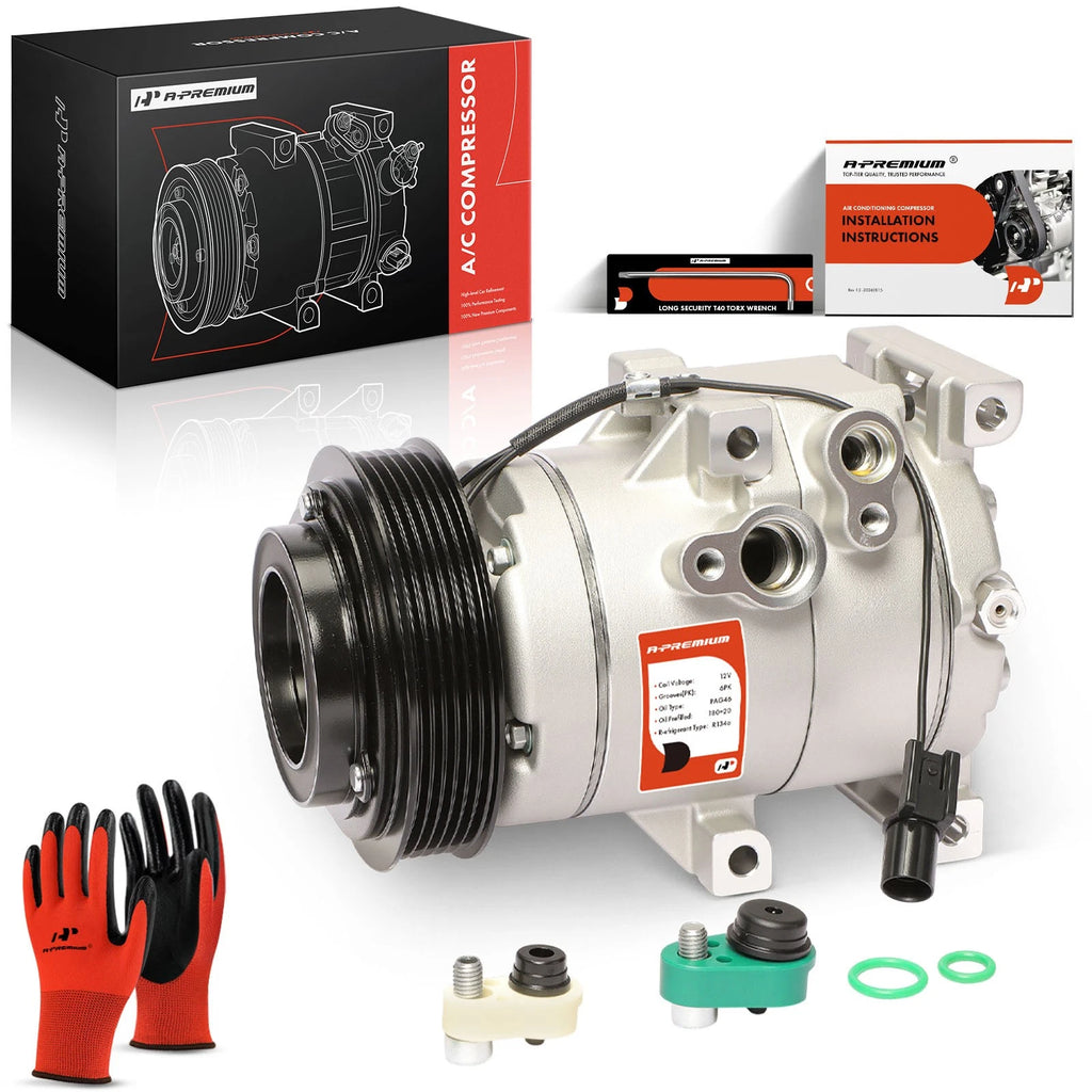 AC Compressor with Clutch for Kia Sedona (2009–2012, 2014)