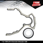 Rear Main Seal Block Cover Gasket Kit for Chevrolet Express 3500 (2003–2016)
