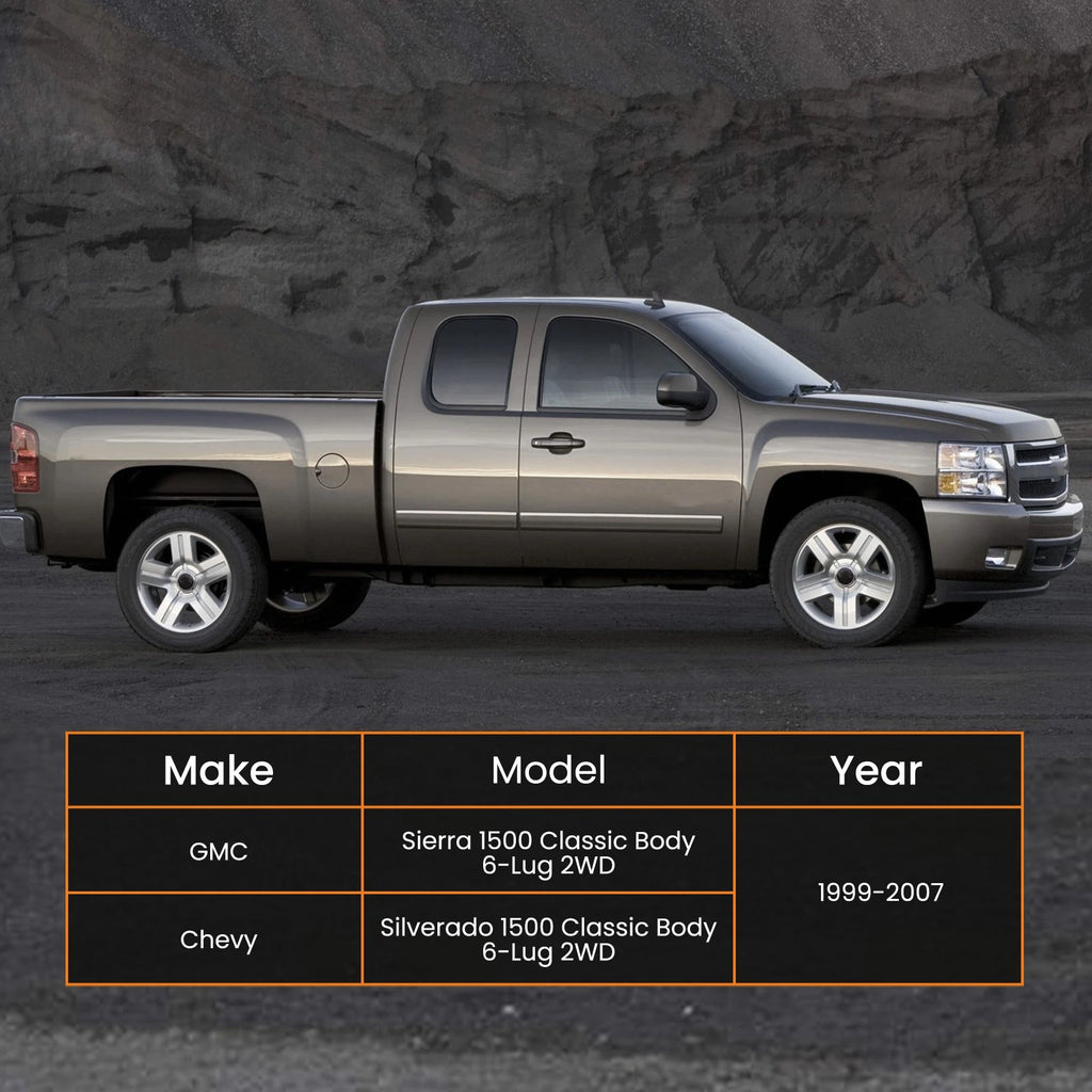 3" Front & Rear Leveling Lift Kit for GMC Sierra 1500 2WD 6-Lug (1999–2006)