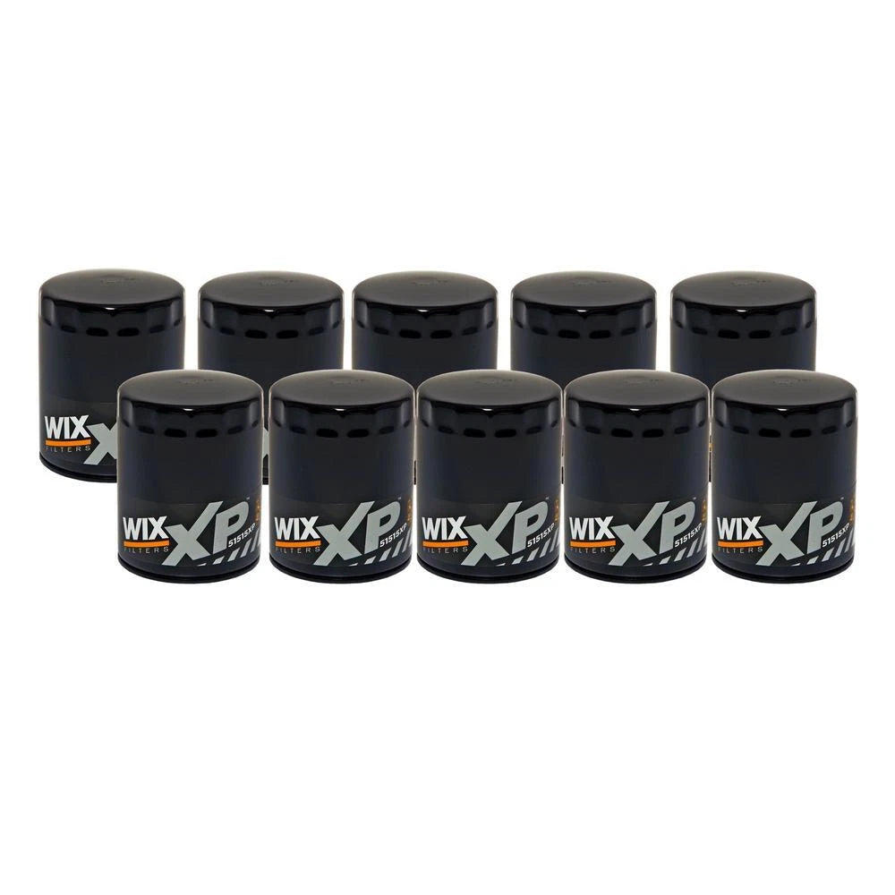 Set of 10 Wix 51515XP Engine Oil Filters for (Spin-On)