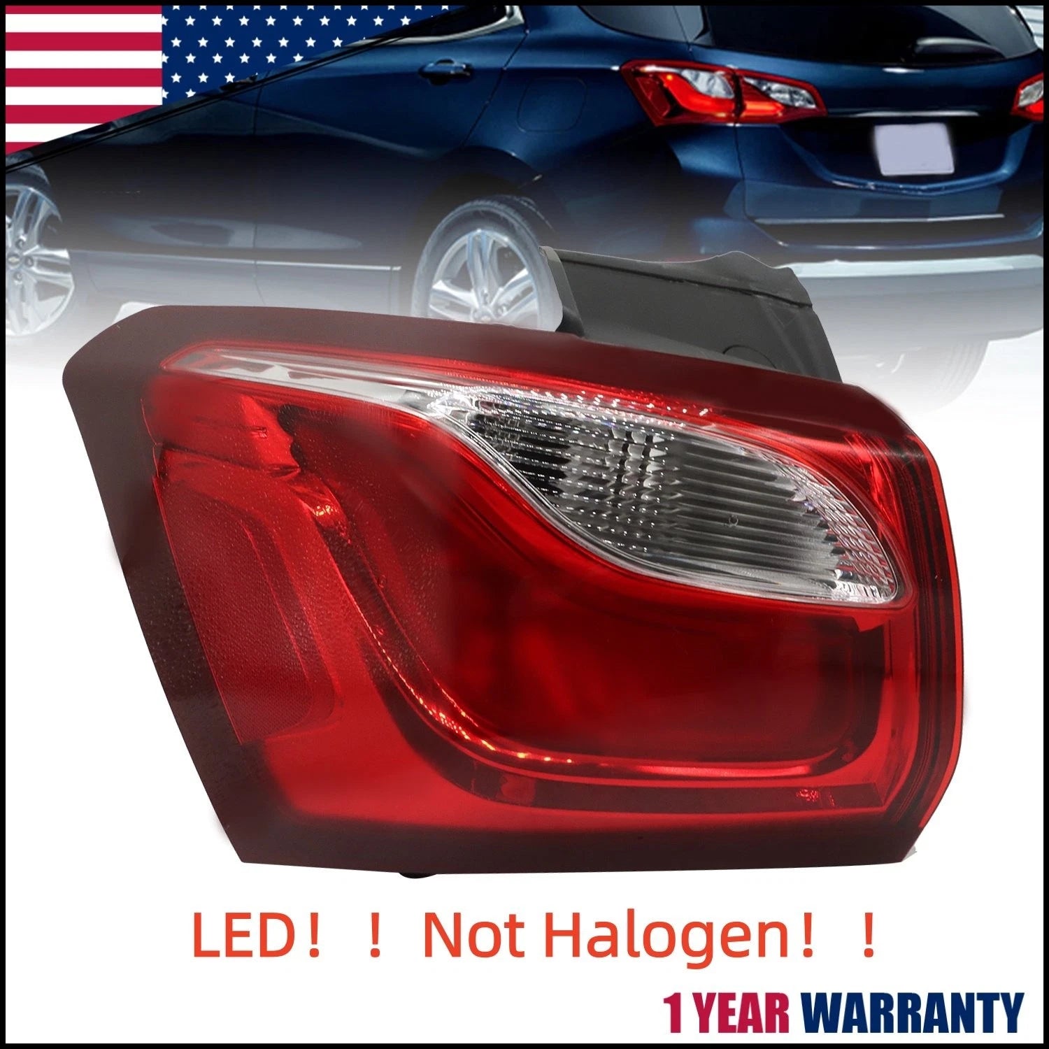 Taillight Assembly Left Side for Chevrolet Equinox (2018–2021) 19418088 GM2804134