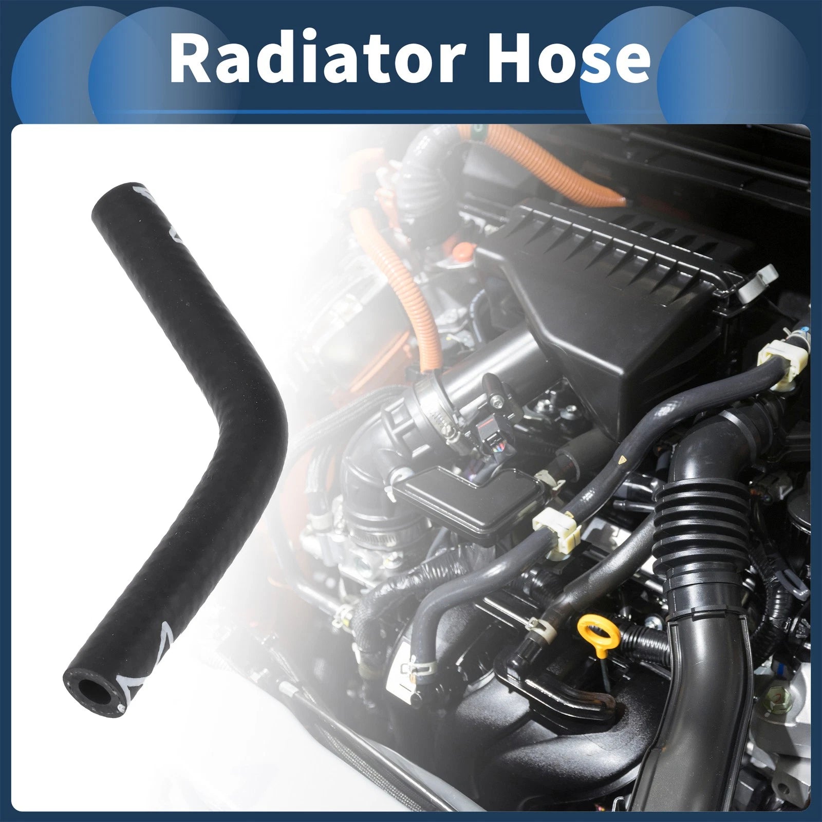 Radiator Hose for Audi A4 S4 (1999–2005) No. 078121188B Black 1 Pc