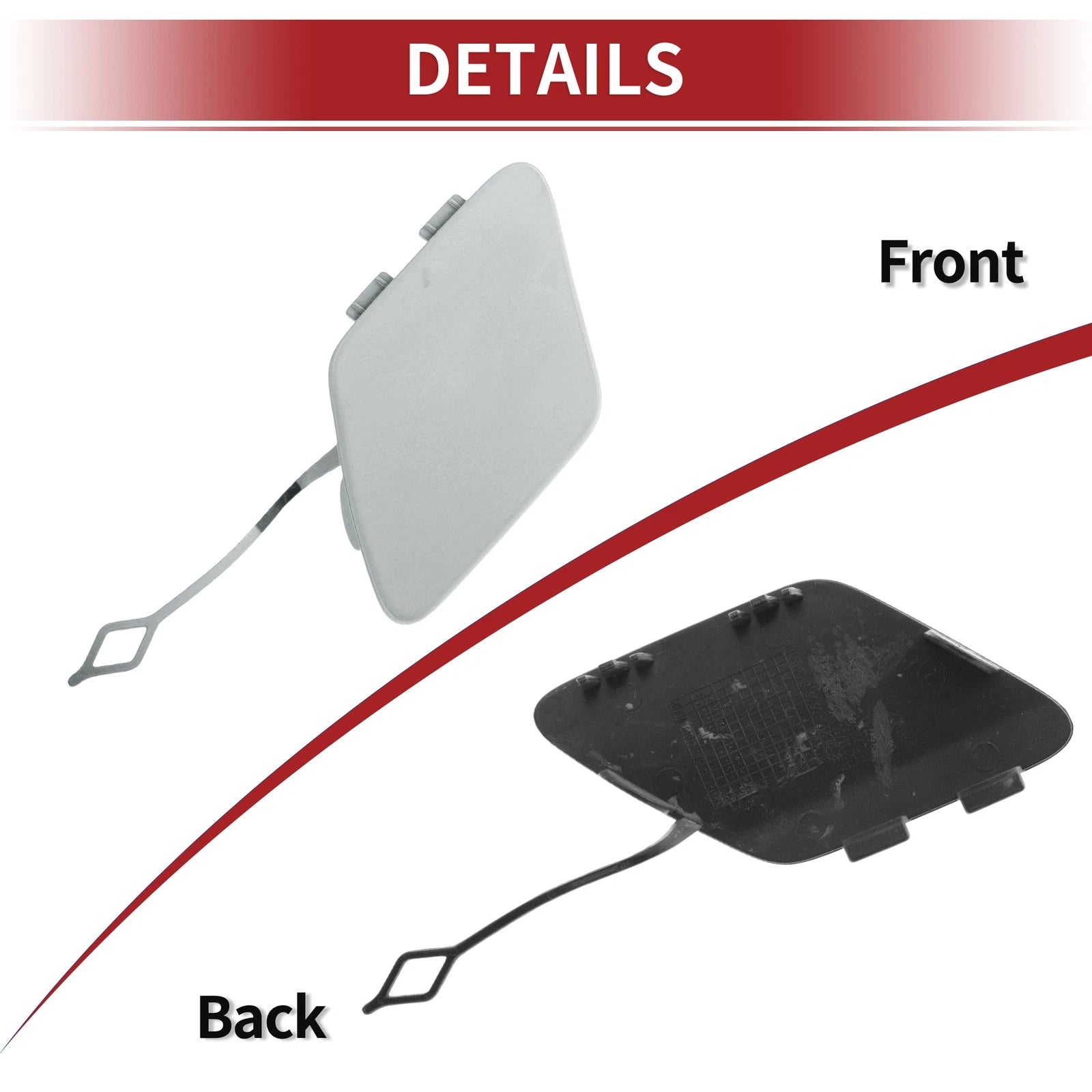 Rear Bumper Tow Hook Cover for BMW 428i (2014–2016) No. 51127363264 Silver