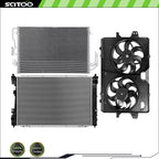 Cooling Fan Radiator AC Condenser Kit for Mazda Tribute, Ford Escape (2008)