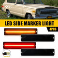 4Pcs LED Side Marker Light for Jeep Cherokee SJ (1974–1983)