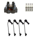 Set of 4 Denso Ignition Coil Wires & NGK Platinum Spark Plugs for Contour Escort (1995–2000)