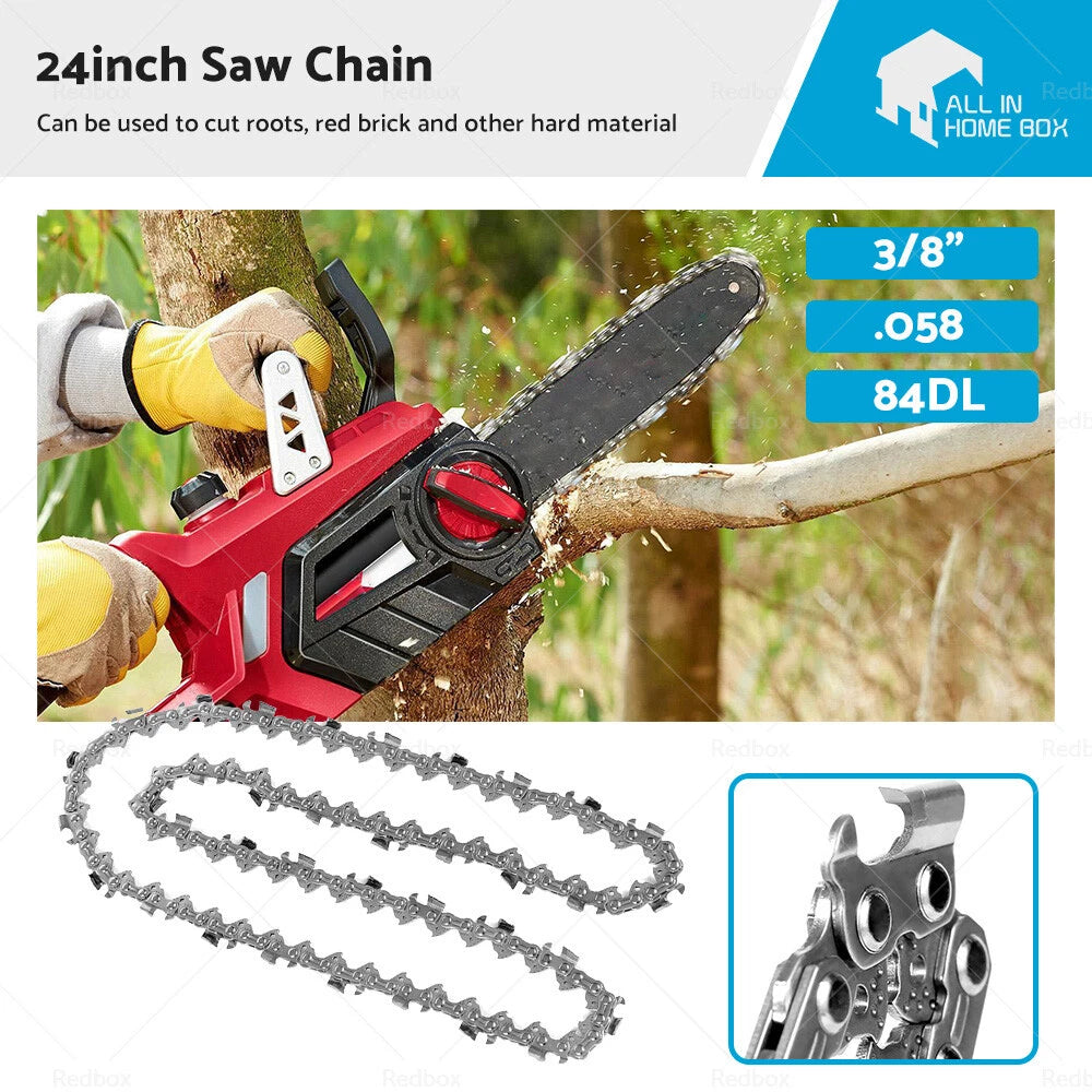 Carbide Chainsaw Bar Chain 24" 3/8 .058 84DL for Husqvarna
