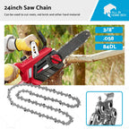 Carbide Chainsaw Bar Chain 24" 3/8 .058 84DL for Husqvarna