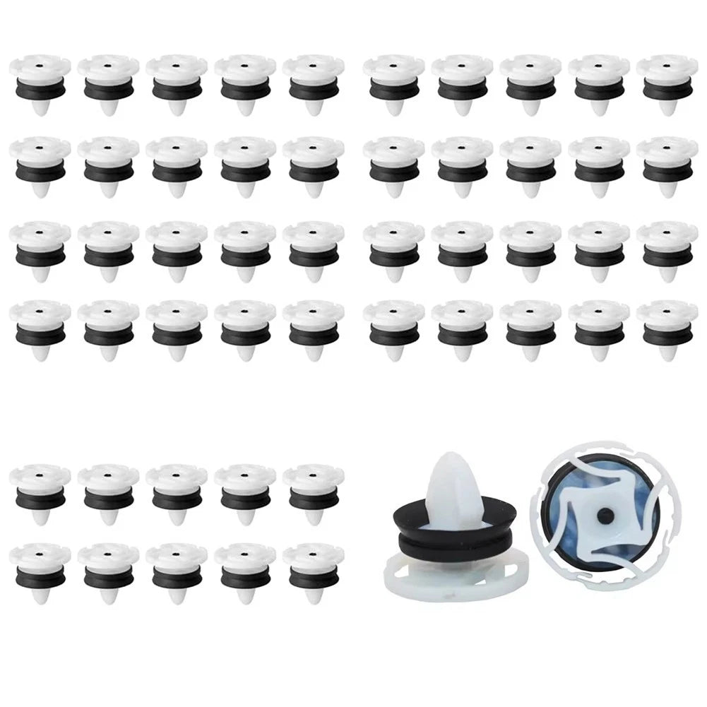 50 Car Door Rivet Fasteners for Renault Clio (OEM 7703077476)