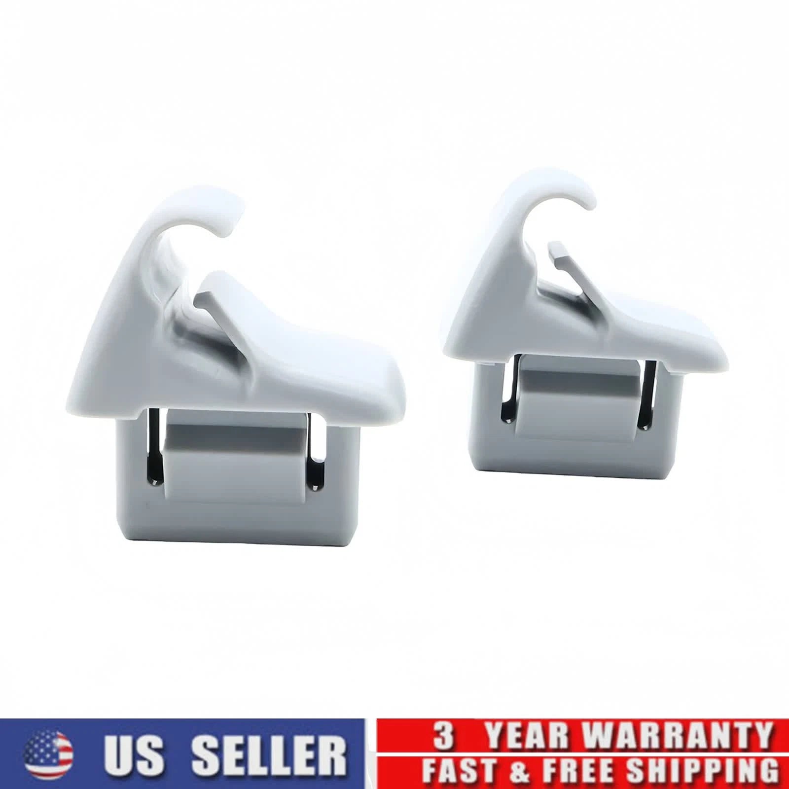2X Sun Visor Holder Clip for Mitsubishi Lancer, Outlander Sport (2011–2020)
