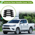 Set of 1 Exterior Door Handle Cover Trim for Toyota Hilux (2015–2023) - Carbon Fiber Black