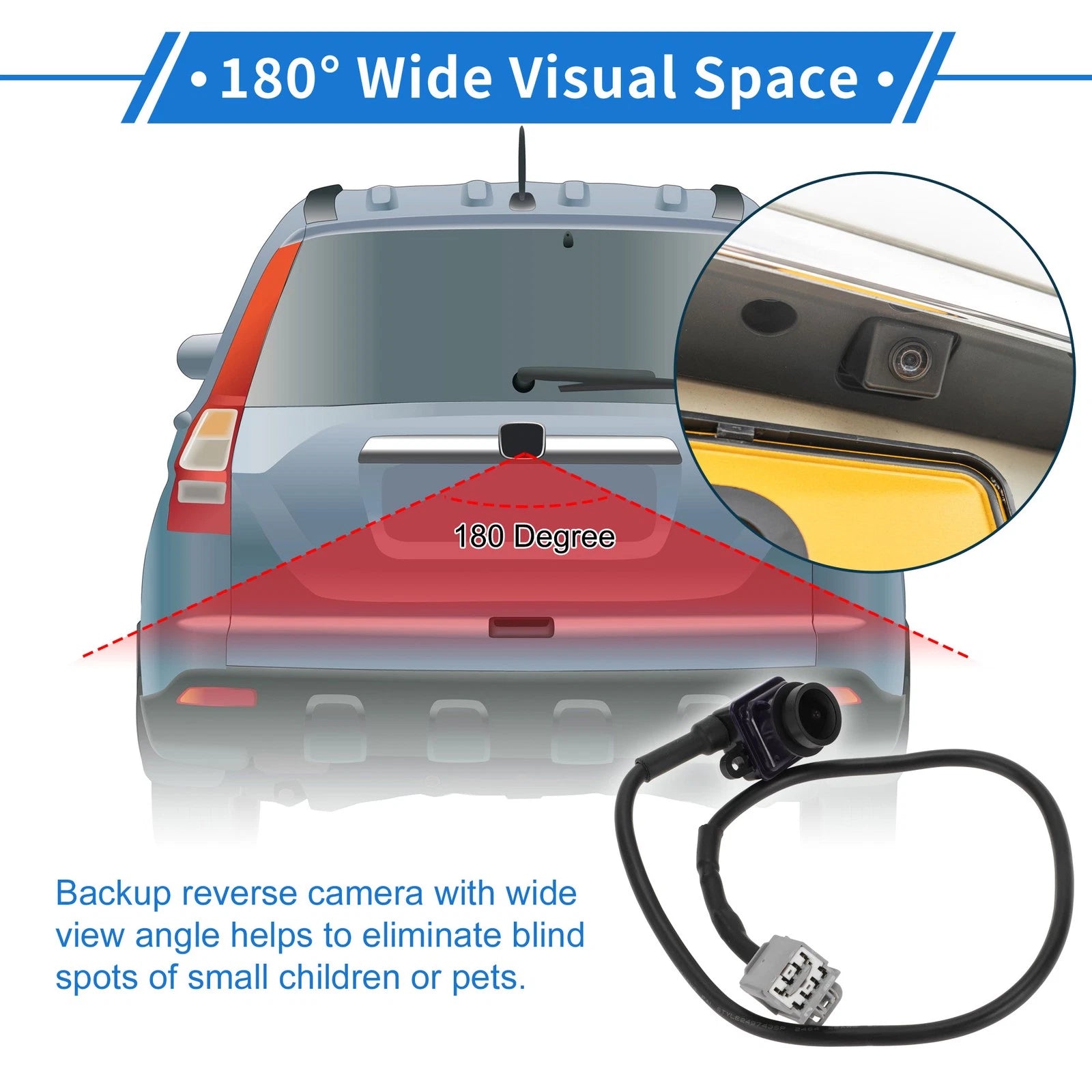 Rear View Camera for Dodge Dart (2013–2016) 120-180 Degree