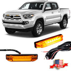2X Amber LED Front Grille DRL Running Lights for Toyota Tacoma (2012–2023)