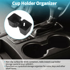 Center Console Cup Holder Organizer for Lexus GX550 (2024–2026) ABS Black