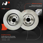 Front Disc Brake Rotors & Ceramic Pads for Subaru Impreza (2011-2016)
