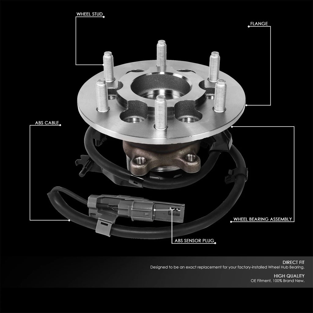 Front Driver Wheel Bearing Hub ABS Sensor for Colorado Canyon (2004–2008)