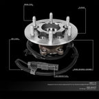 Front Driver Wheel Bearing Hub ABS Sensor for Colorado Canyon (2004–2008)