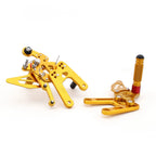 Rearsets Footpegs Pedals for Yamaha YZF-R6 (2006–2016) Gold T9