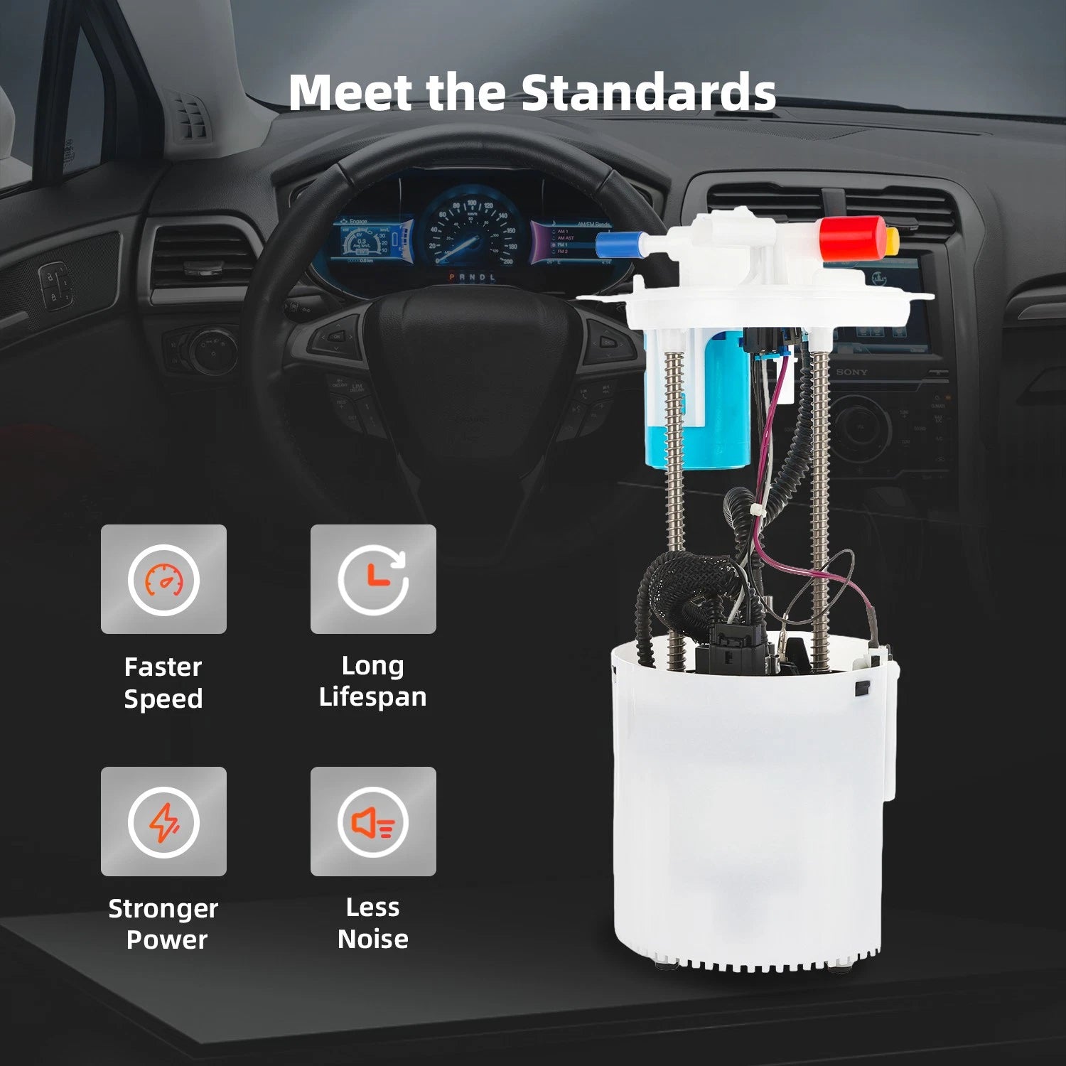 Fuel Pump Module Assembly for Ford F-150 (2015–2019) V6 3.5L 2.7L