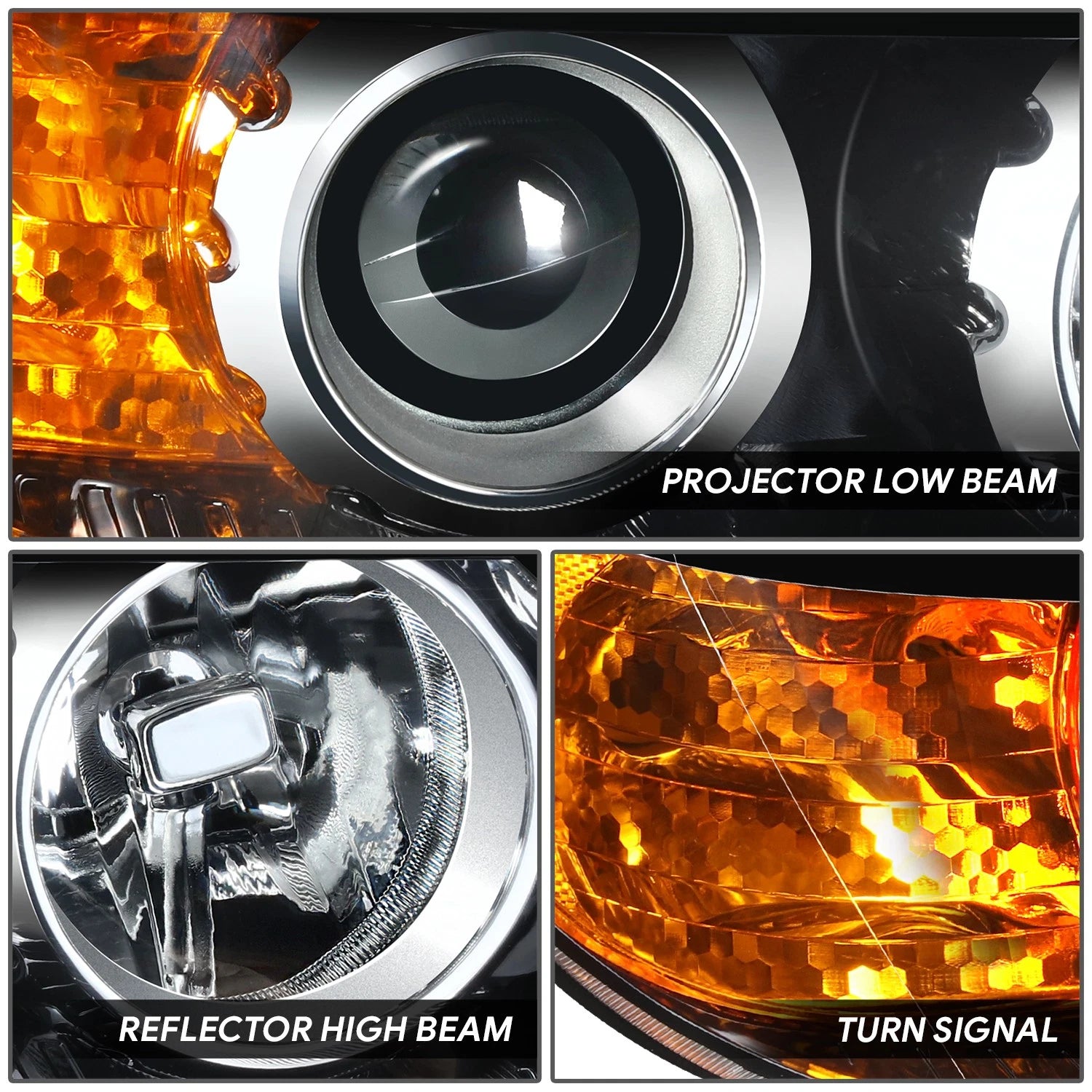 RH Projector Headlight Lamp Assembly for Kia Sorento (2011–2013)