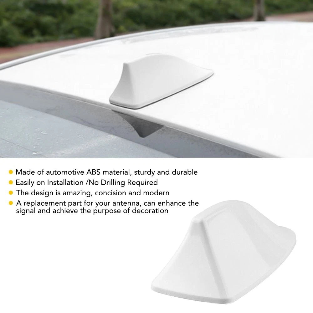 Set of 2 Shark Fin Antenna Covers for Hyundai Sonata (2014–2019) White Pearl