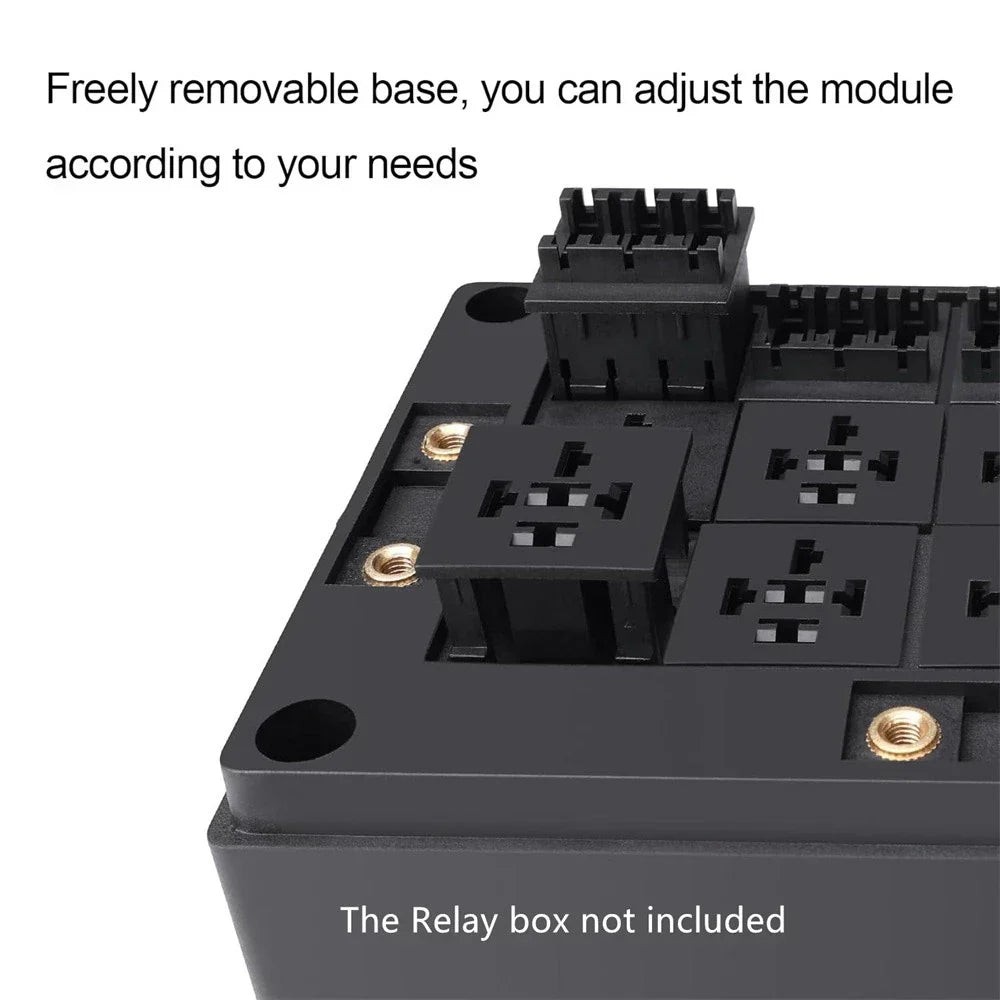 5pcs Relay Connector Socket for Universal 4-pin & 5-pin Relay Fuse Box