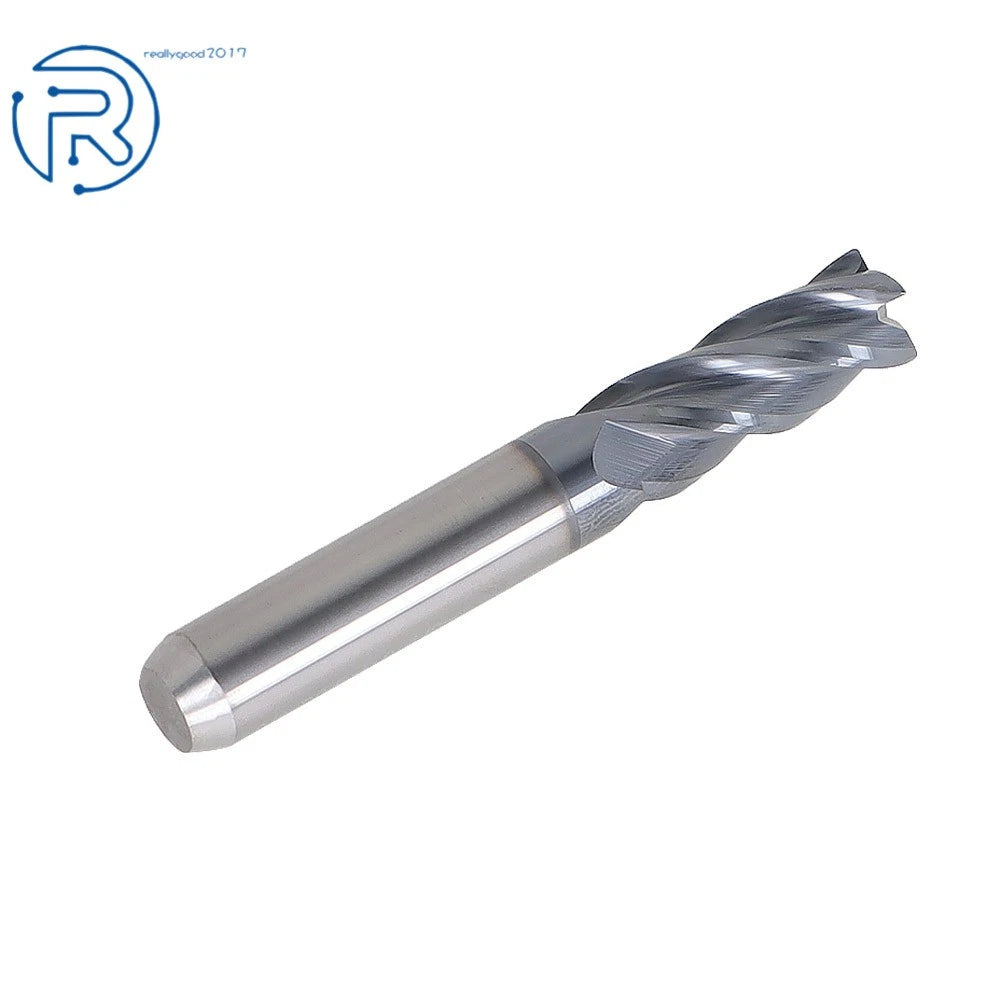 Carbide End Mill 3/8" 4 Flute 1" LOC .020 Radius TiALN Coated