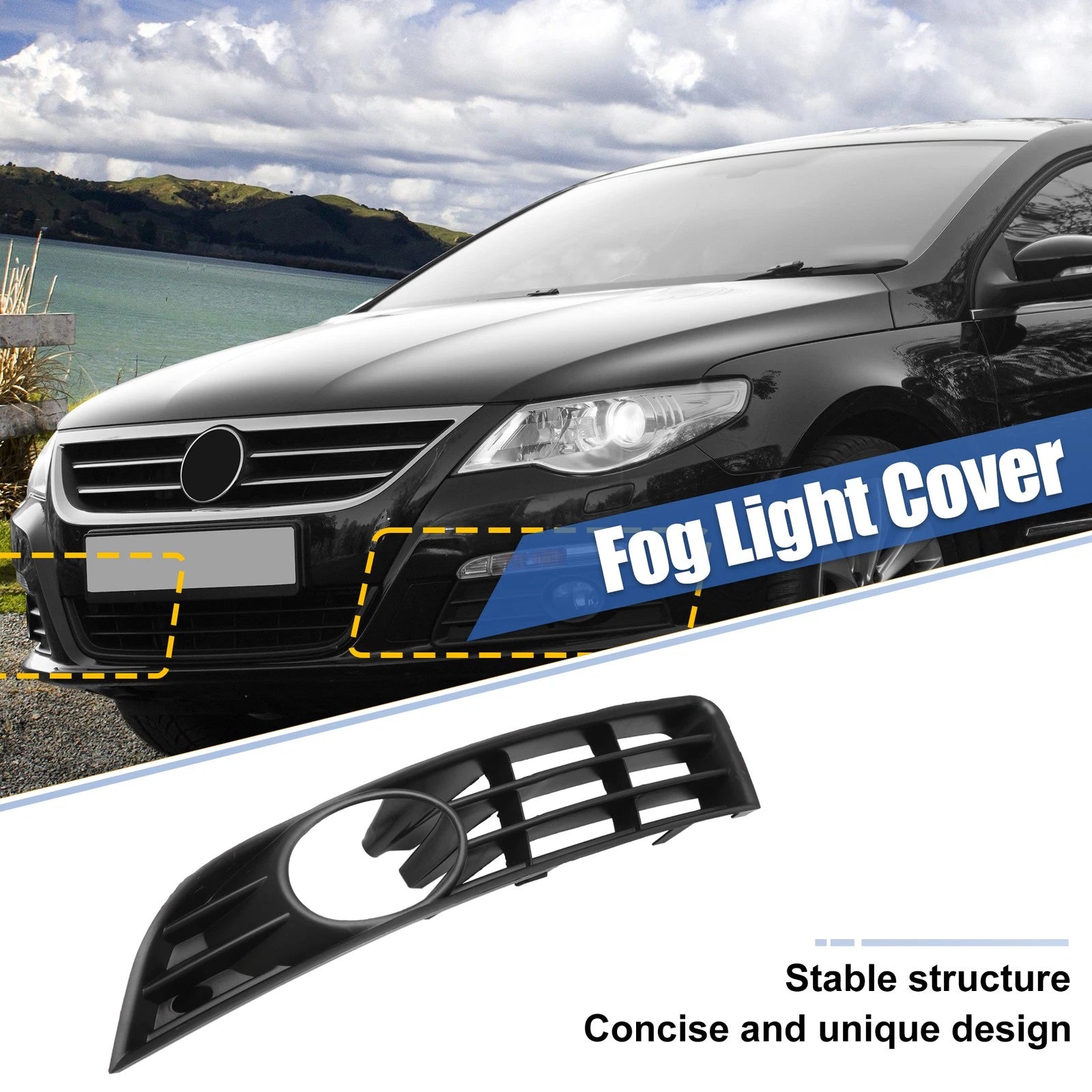 Fog Light Grille Cover for Volkswagen Passat (3C0853665A)