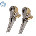 Pair Brass Lock On Tire Inflator Locking Air Chuck 1/4" NPT