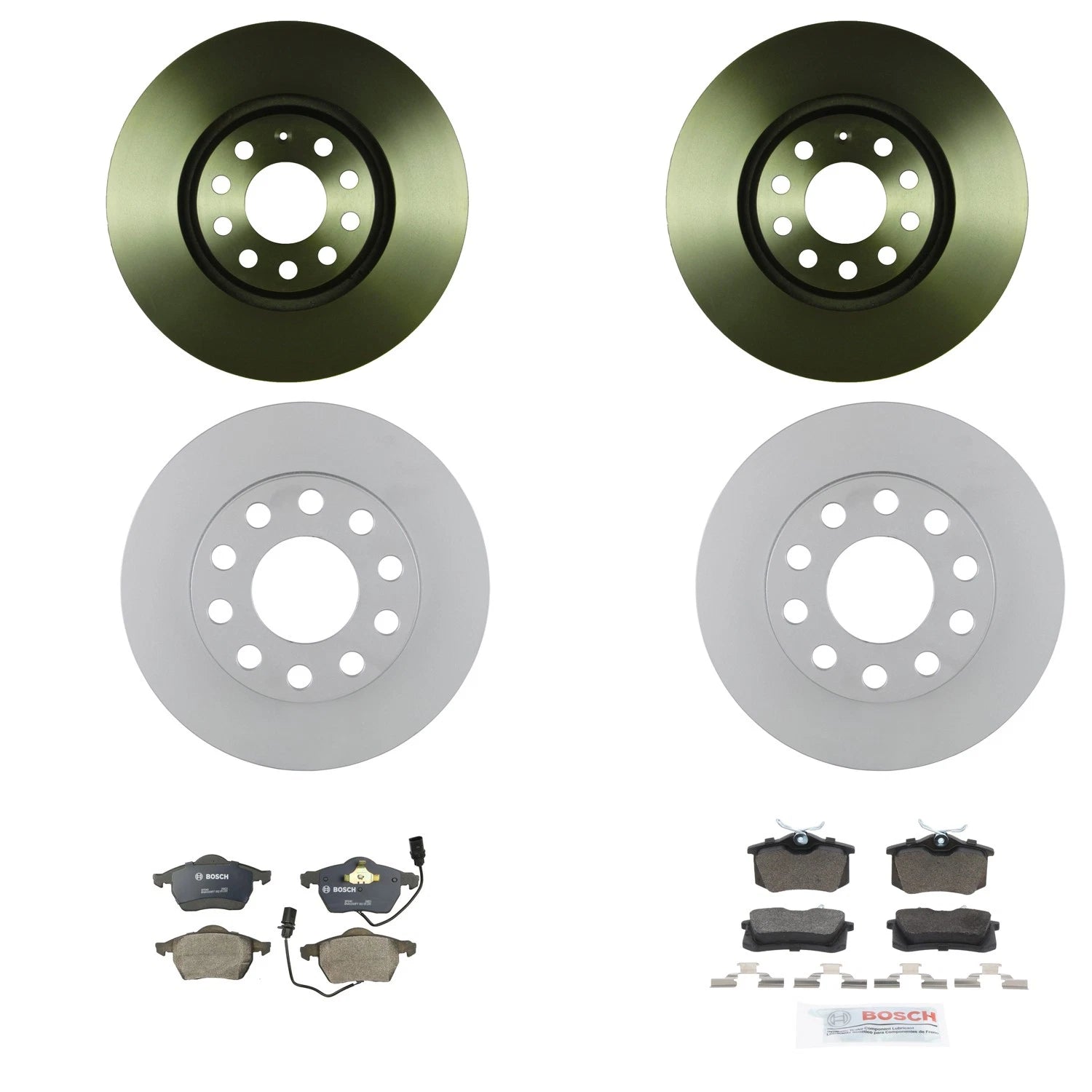 Bosch QuietCast Brake Rotor & Semi-Metallic Pad Kit for Audi A4 Quattro