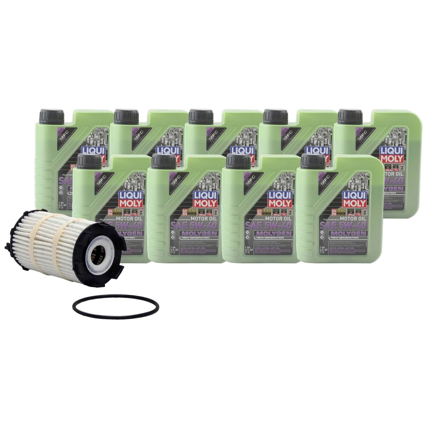 Liqui Moly Molygen 5W-40 Engine Oil Change Kit for Audi A6 Quattro R8 (2005–2023)