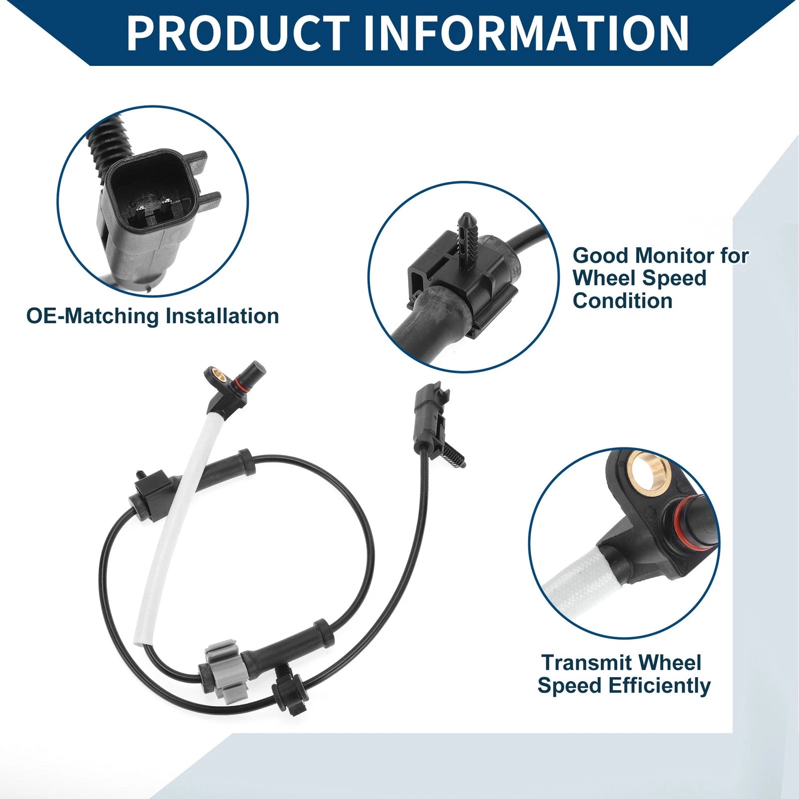 ABS Wheel Speed Sensor No.84327585 for Chevrolet Express 2500 (2003–2023)