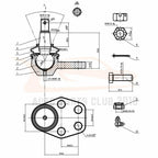 14PC Front Suspension Kit for Dodge RAM 1500 (2000-2001)